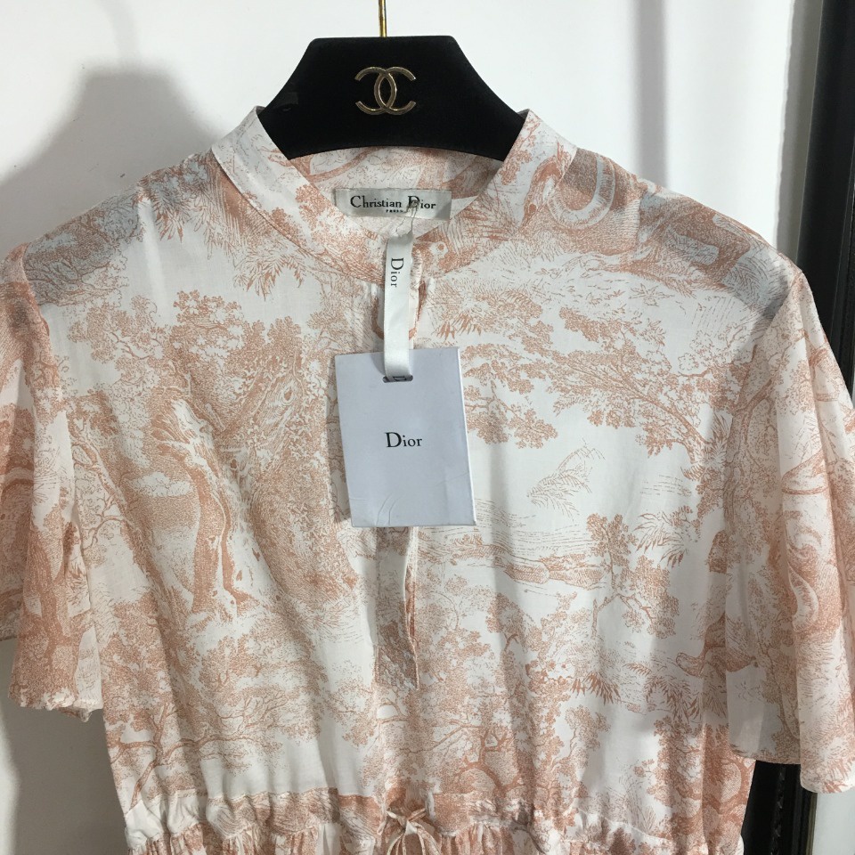 Đầm nữ thời trang cao cấp Christian Dior CD thiết kế thanh lịch, phong cách nhẹ nhàng