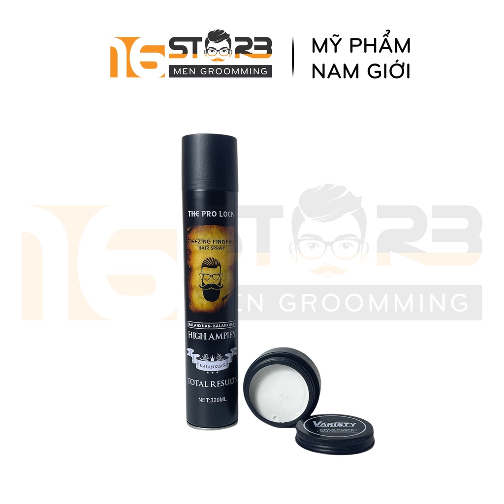 Combo Gôm The Pro Lock Sáp Vuốt Tóc Variety Matte Lasting