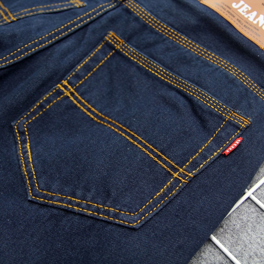 Quần short jean nam xanh đen vải dày TS393 Tronshop