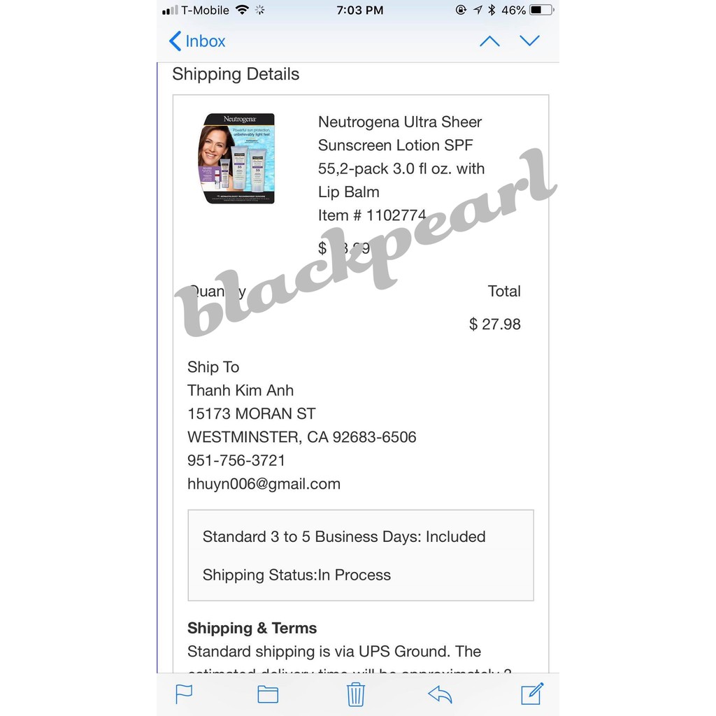 kem chống nắng Neutrogena spf 55 ultra sheer Dry touch