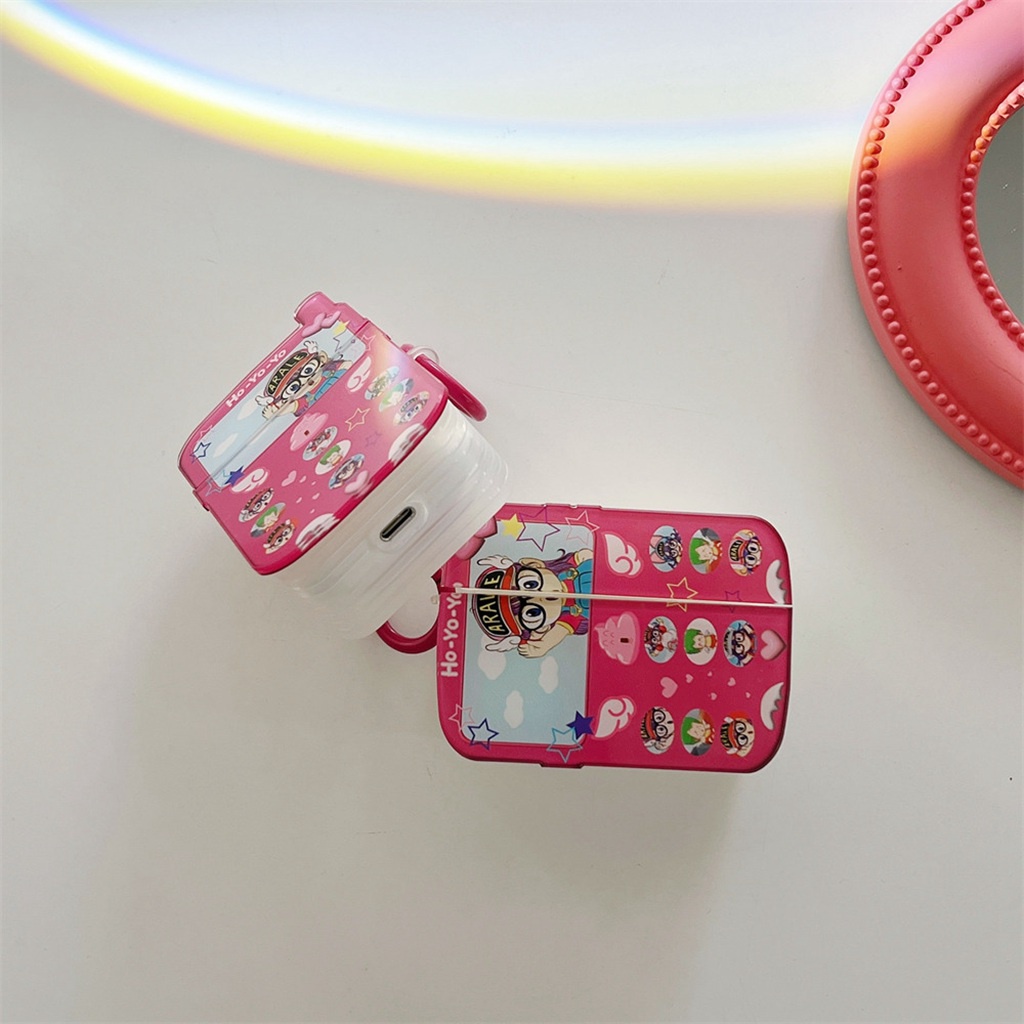 Vỏ Bảo Vệ Hộp Sạc Tai nghe không dây Airpods 1/2 3 Pro GSM Hình Điện Thoại Dễ Thương