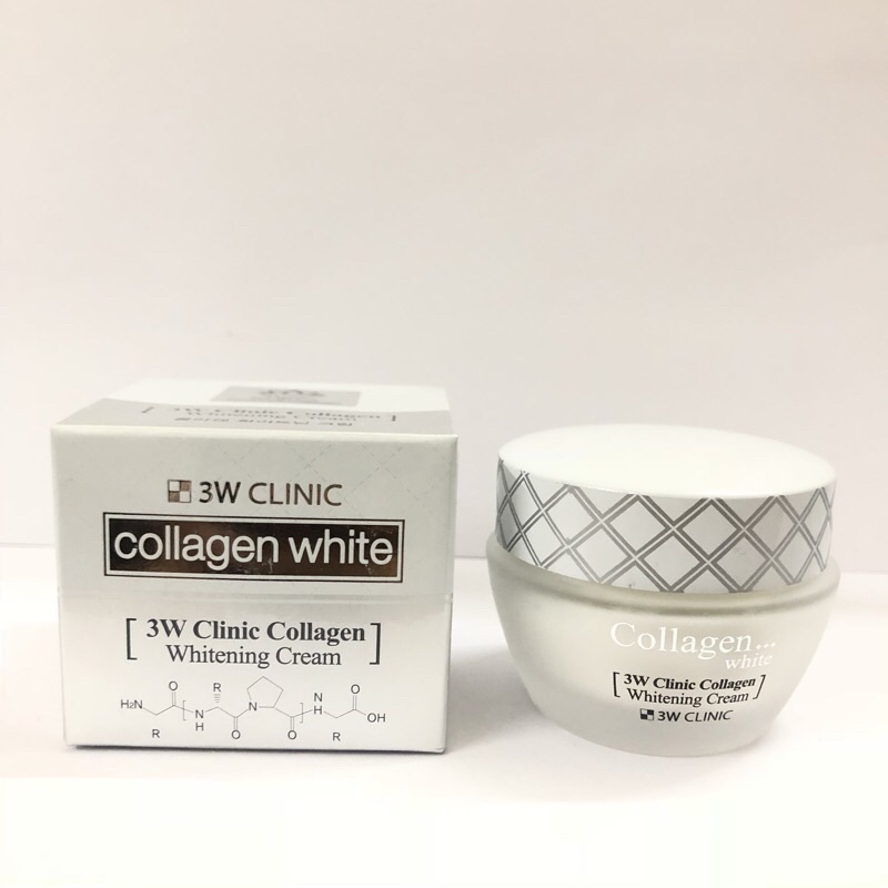 Kem dưỡng FREESHIP Kem dưỡng trắng da 3W Clinic Collagen Whitening Cream