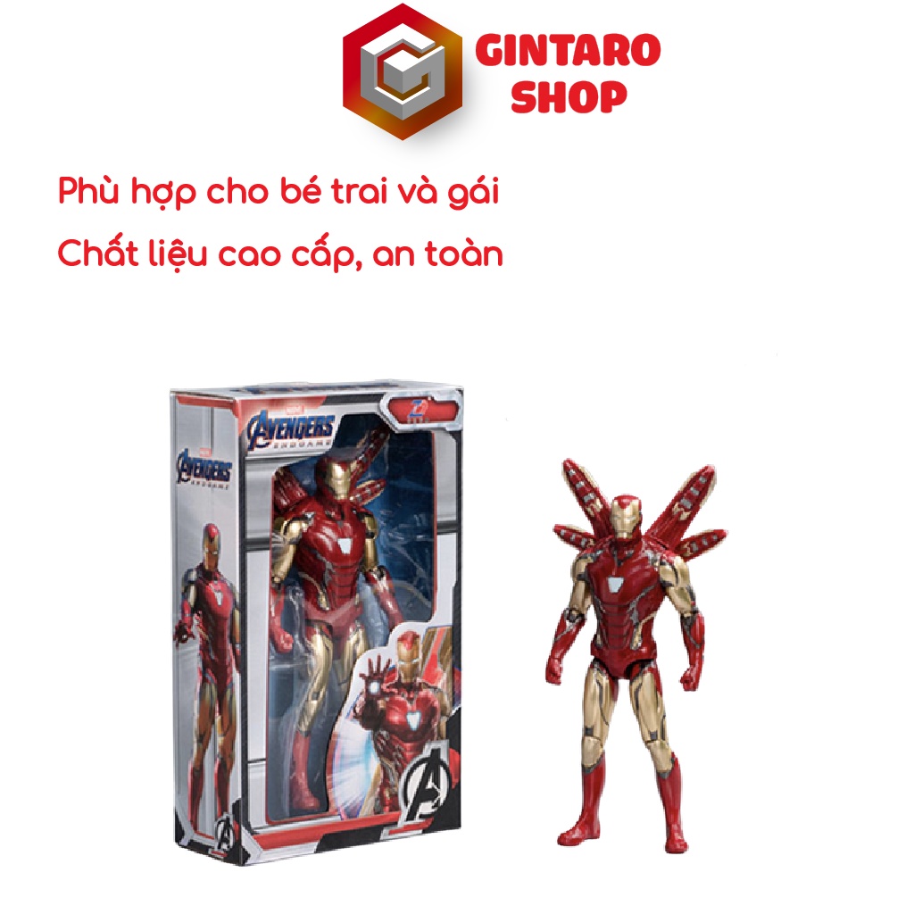 Mô hình Iron Man War Machine cao cấp , Đồ chơi mô hình người sắt đen iron man GINTARO SHOP