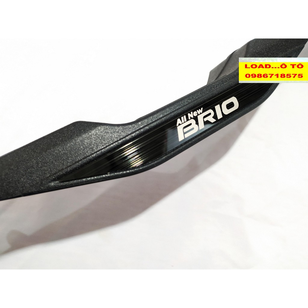 Chống Trầy Cốp Ngoài Nhựa Honda Brio 2023-2018 Mẫu Nhựa 3D Có Chữ Brio Trên Nền Titan Cao Cấp