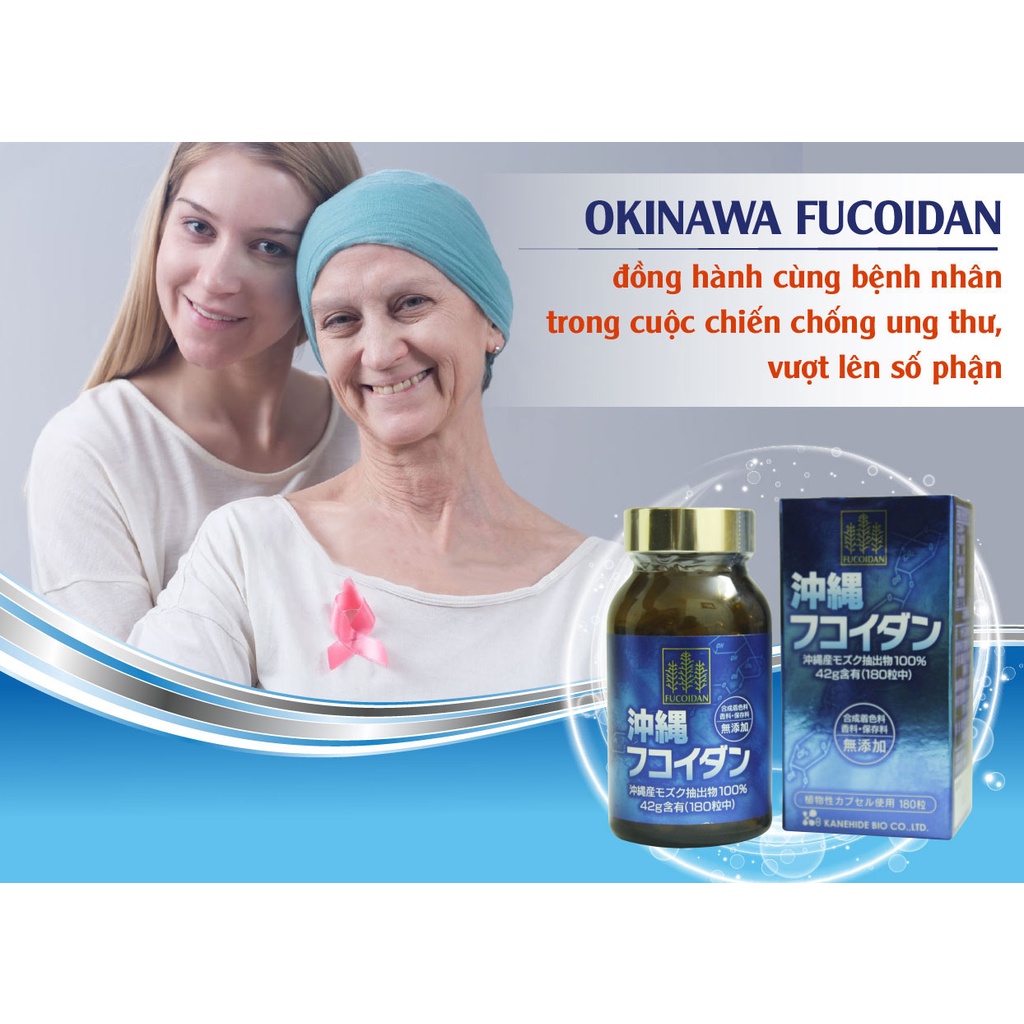 Okinawa Fucoidan Nâng Cao Đề Kháng Chống Ung Thư, Giảm Nguy Cơ U Bướu - 180 Viên