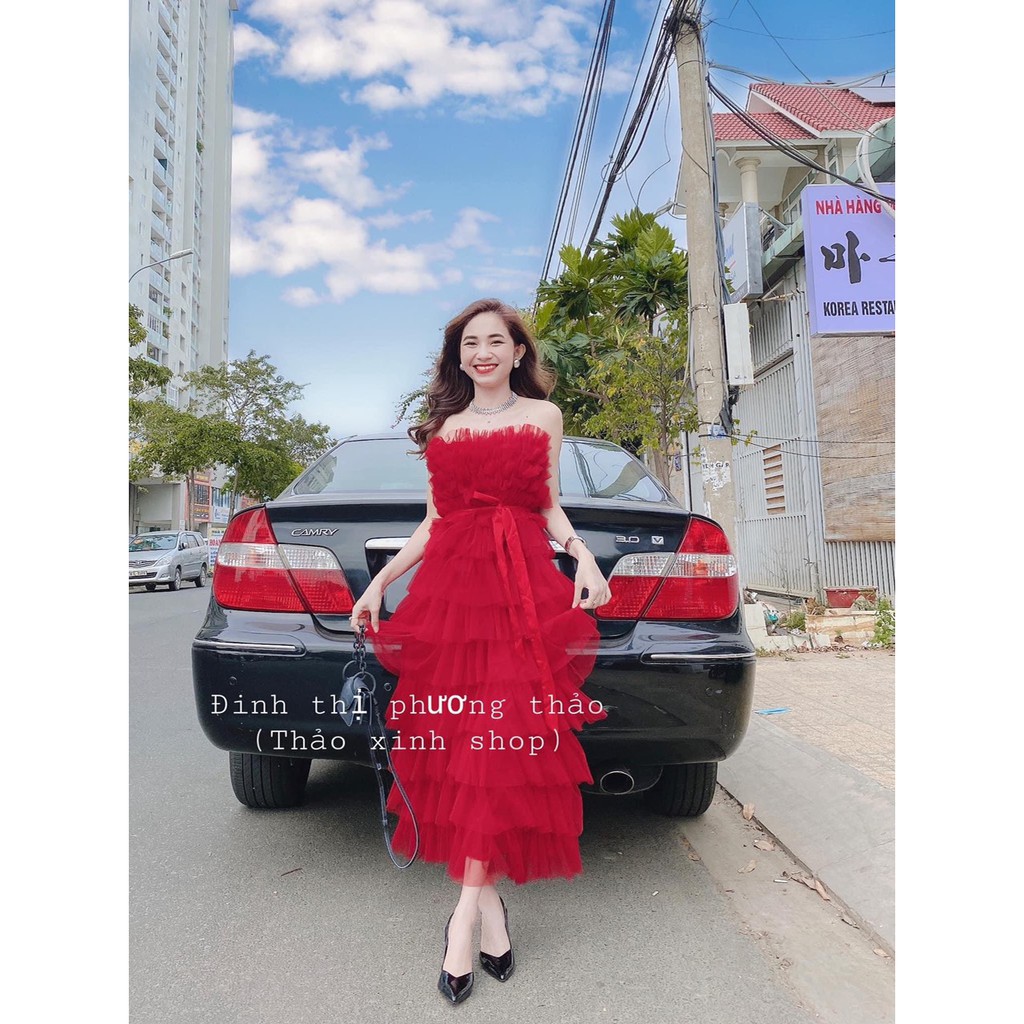 [Mã WASTGO hoàn 10% xu đơn 99k] Đầm dự tiêc sang chảnh xếp tầng Verosa Dress | BigBuy360 - bigbuy360.vn
