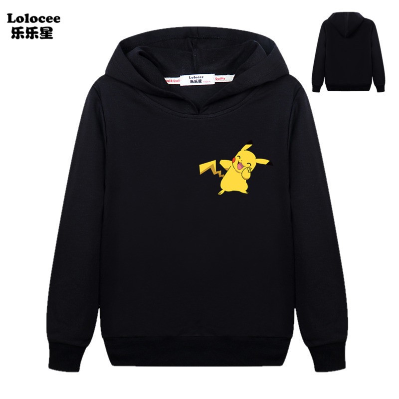 POKEMON Áo Hoodies Hình Pikachu Xinh Xắn Dành Cho Bé