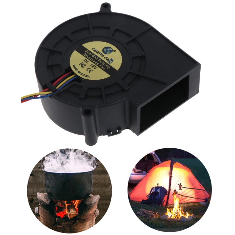 Quạt Thổi Gió Không Chổi Than 97mm 12V 3A 4 Line 4 Pin Tốc Độ Cao