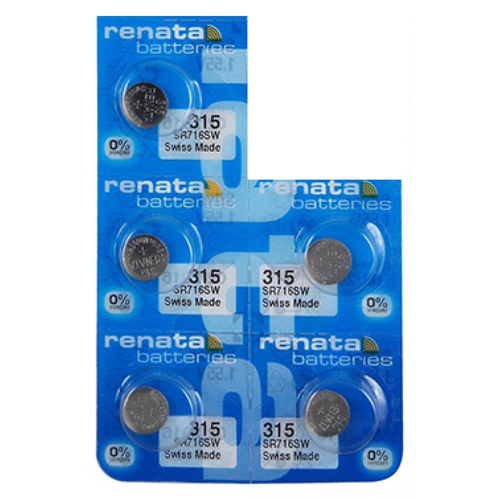 Pin đồng hồ Thụy Sỹ RENATA 315 / SR716SW oxit bạc Made in Swiss chính hãng