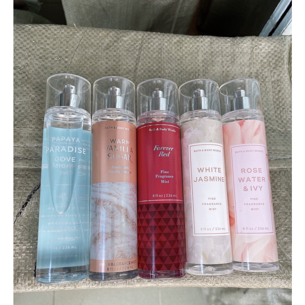 Xịt body mist Bath and body works - Mùi mới - chai 236ml