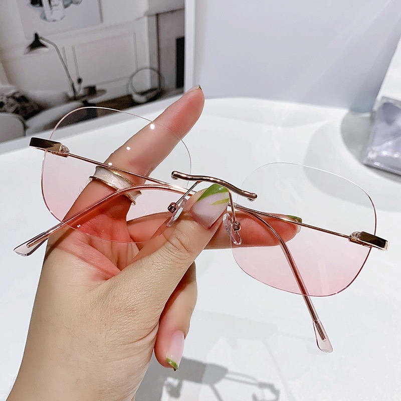 Lcy Mắt Kính Màu gradient Chống Ánh Sáng Xanh Thời Trang Cho Nữ 3305