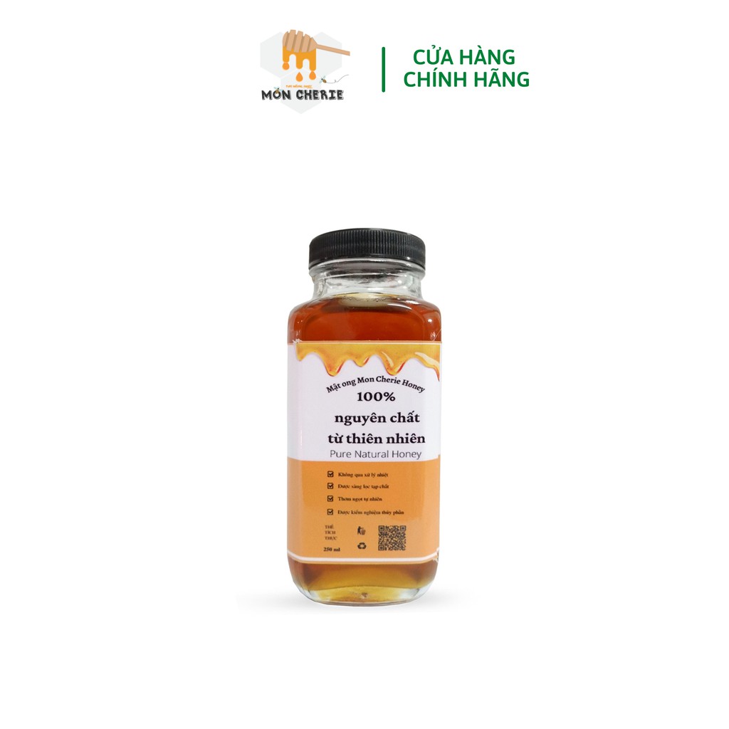 [250ml] Mật Ong Nguyên Chất Hoa Keo Mon Cherie Honey Loại Dinh Dưỡng Nhất 350g