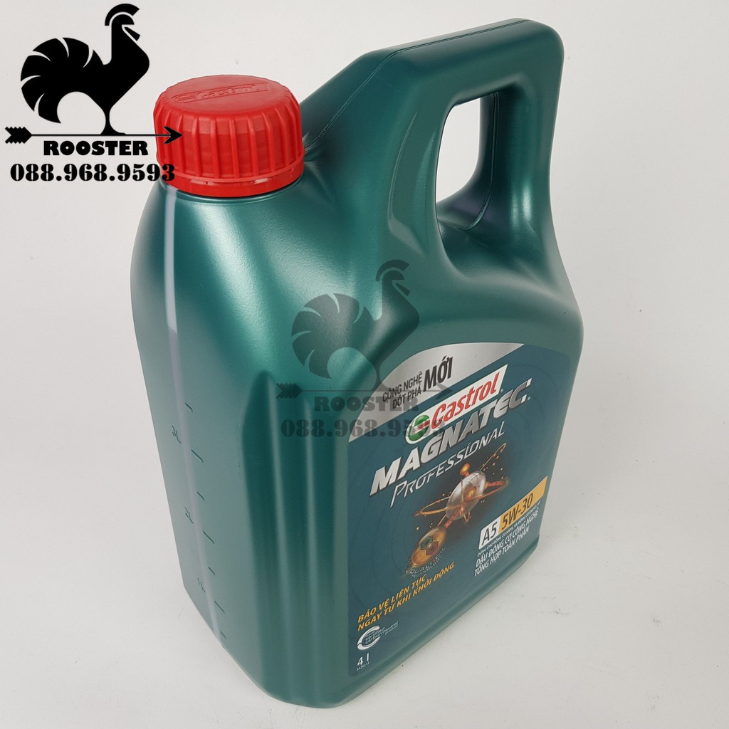 [Hàng chính hãng] Dầu nhớt động cơ Castrol 5W30 tổng hợp toàn phần 5W30 - Castrol Magnatec Professional (4L)