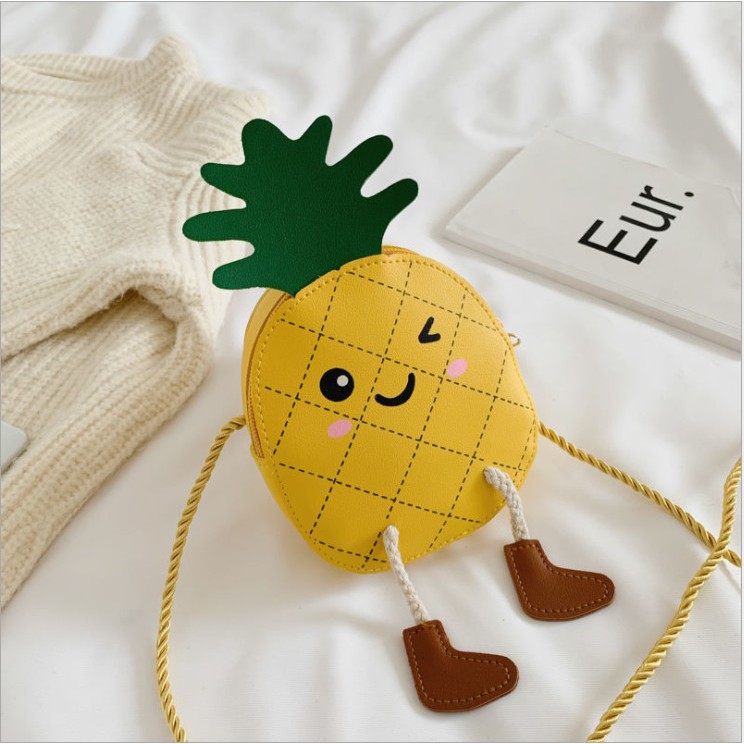 Túi đeo chéo trái cây nhiều màu - Túi đeo chéo hình trái thơm nhiều màu