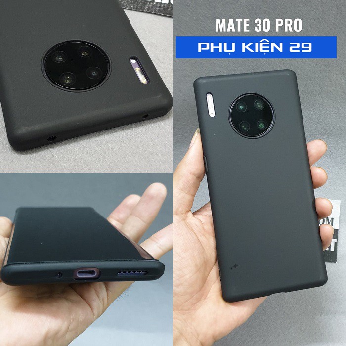 [Huawei Mate 30 Pro] Ốp lưng silicon dẻo đen cao cấp Henyou
