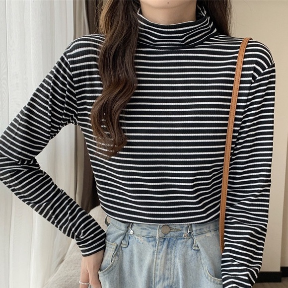 Áo giữ nhiệt cotton kẻ nữ cực đẹp M017, co dãn 4 chiều ấm áp, giữ thân nhiệt (Cam kết y hình)