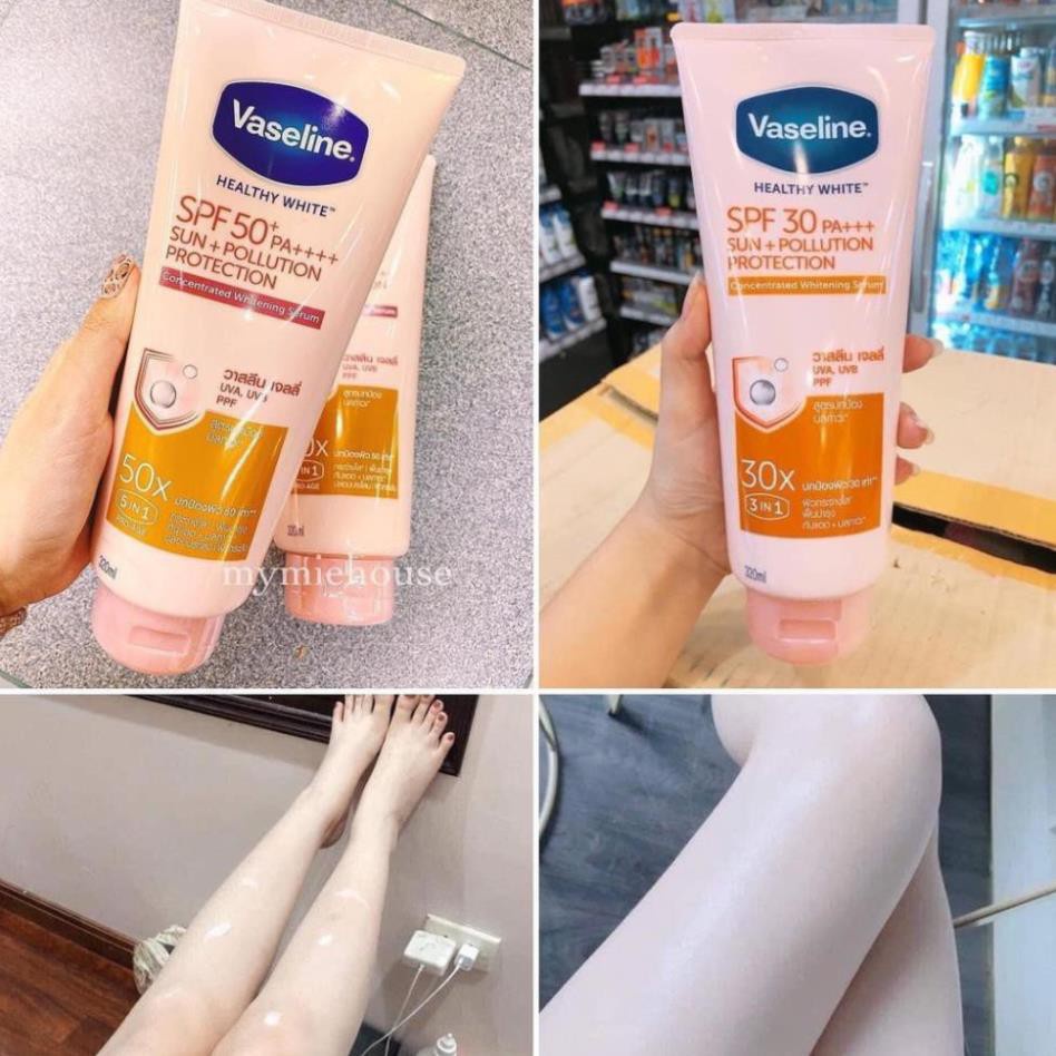 DƯỠNG  THỂ  VASELINE CHỐNG NẮNG MẪU MỚI 50X