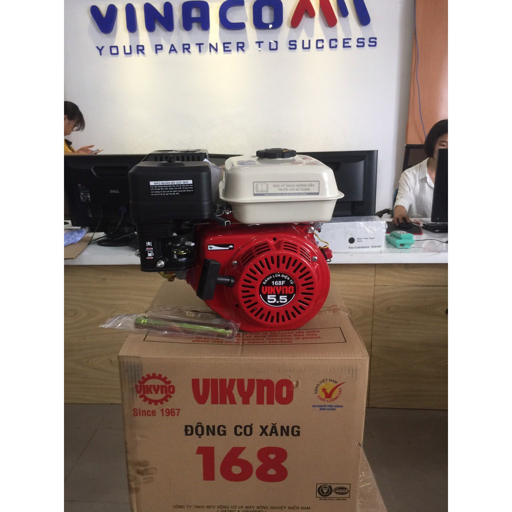 Động cơ nổ chạy xăng Vikyno 168F(GX160-5.5Hp)
