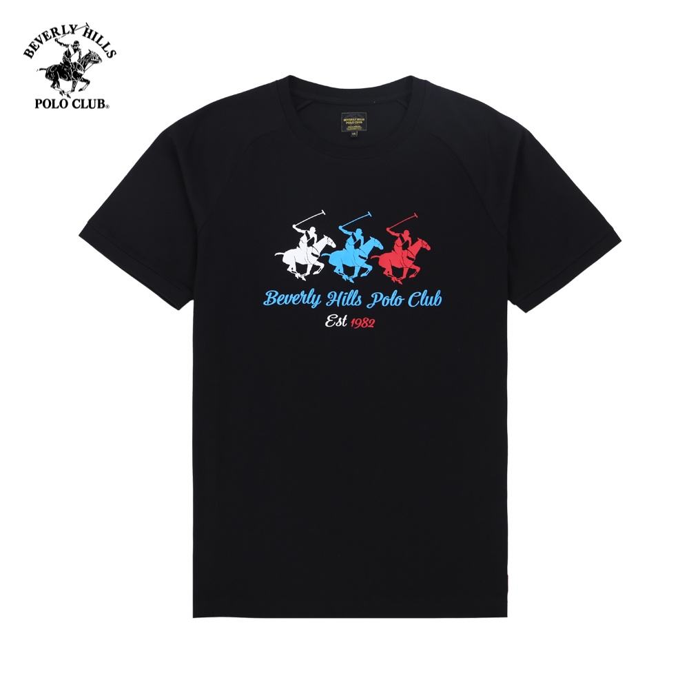 Áo Tshirt Ngắn tay Nam Beverly Hills Polo Club Slim Fit Đen TSMSSW21TL043