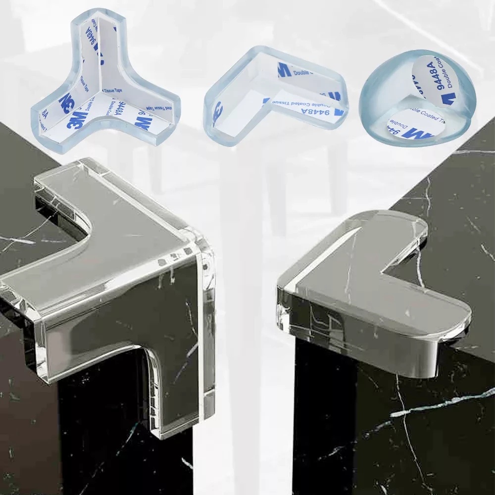 1 Miếng Bọc Cạnh Bàn Bằng Silicon Mềm Trong Suốt Chống Va Chạm Bảo Vệ An Toàn Cho Bé