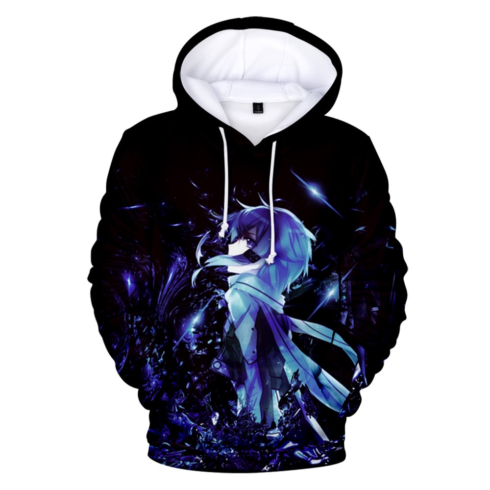 Áo Khoác Hoodie Tay Dài Họa Tiết Hoạt Hình Sword Art Online 3d Phong Cách Hip Hop Cá Tính Cho Bé