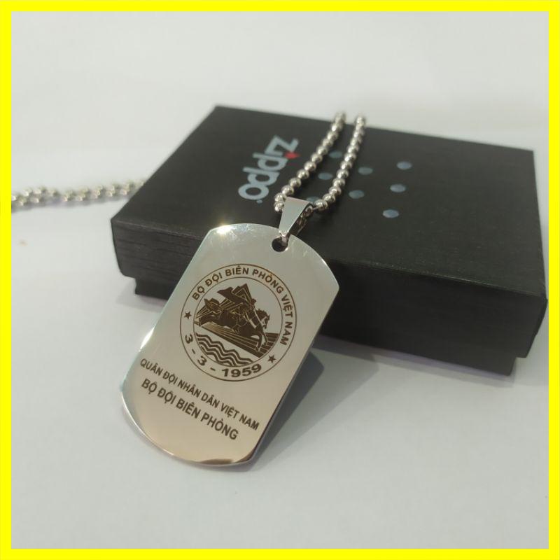 Vòng cổ thẻ bài lính dogtag Bộ đội Biên phòng - BĐBP | QUA TANG VO DAN