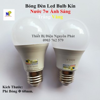 Bóng Đèn Led Bulb Kín Nước 7w Ánh Sáng Trắng/Vàng
