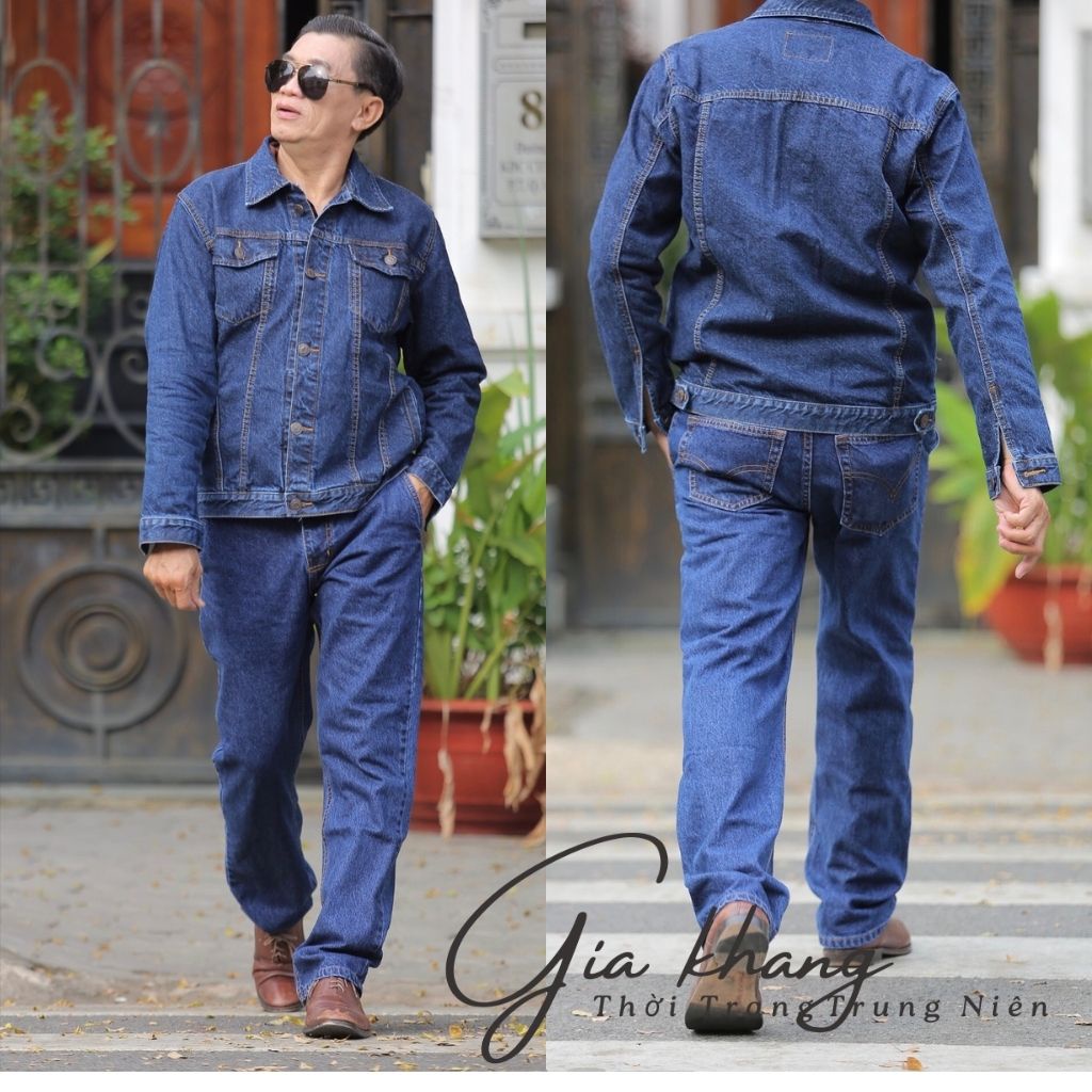 Áo Khoác Nam Trung Niên, Áo Bò Nam Trung Niên Levis Đẹp, Giá Tốt, Hàng Chuẩn Cao Cấp, Áo BUDONG 7 Mảnh