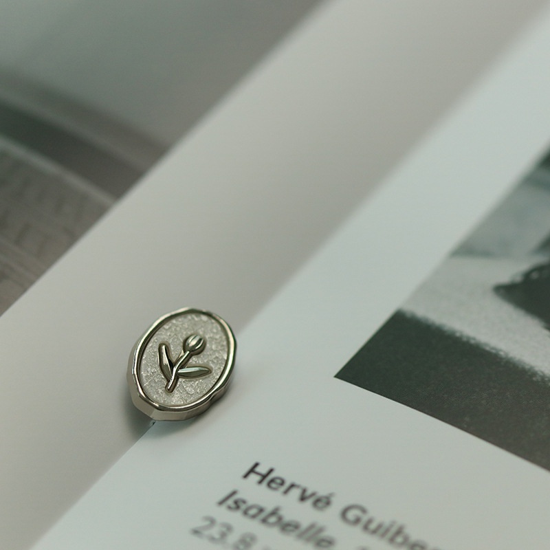 5 Nút Áo Kim Loại Hình Hoa Tulip