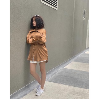 Sơmi Oversized Lụa Latin 2 màu