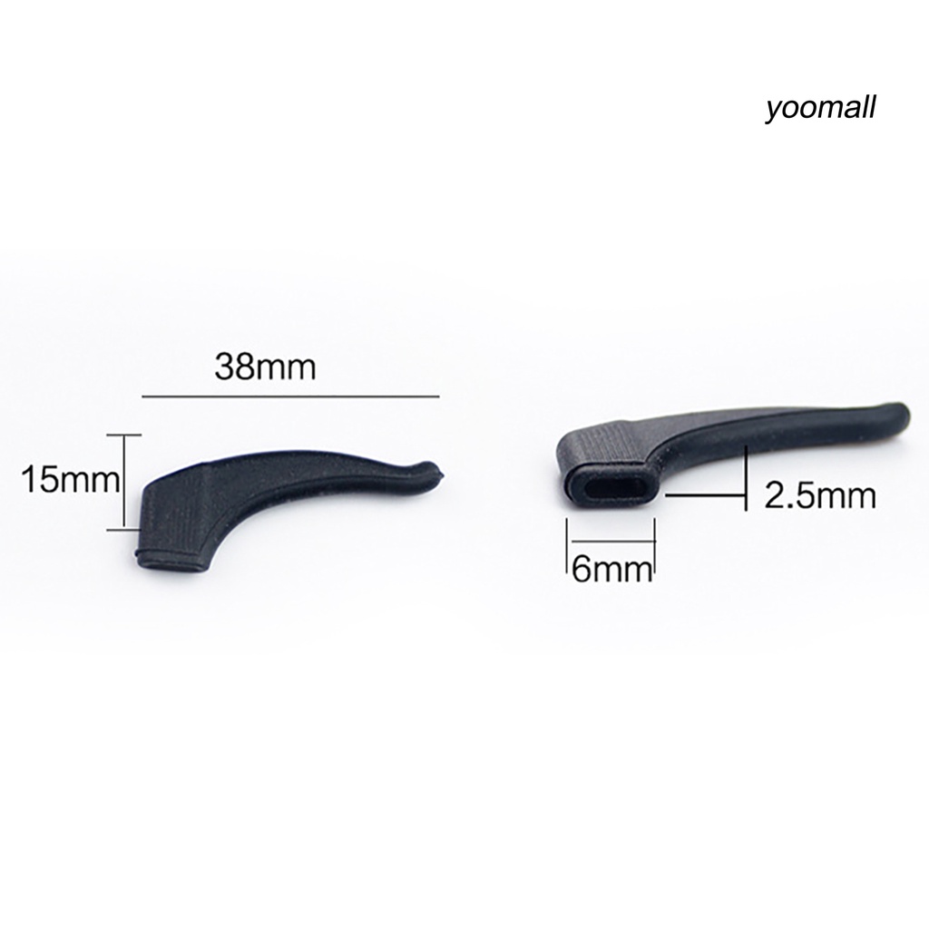 Cặp Móc Silicon Gắn Càng Mắt Kính Đệm Tai Giữ Dây Đeo Kính Chống Trượt