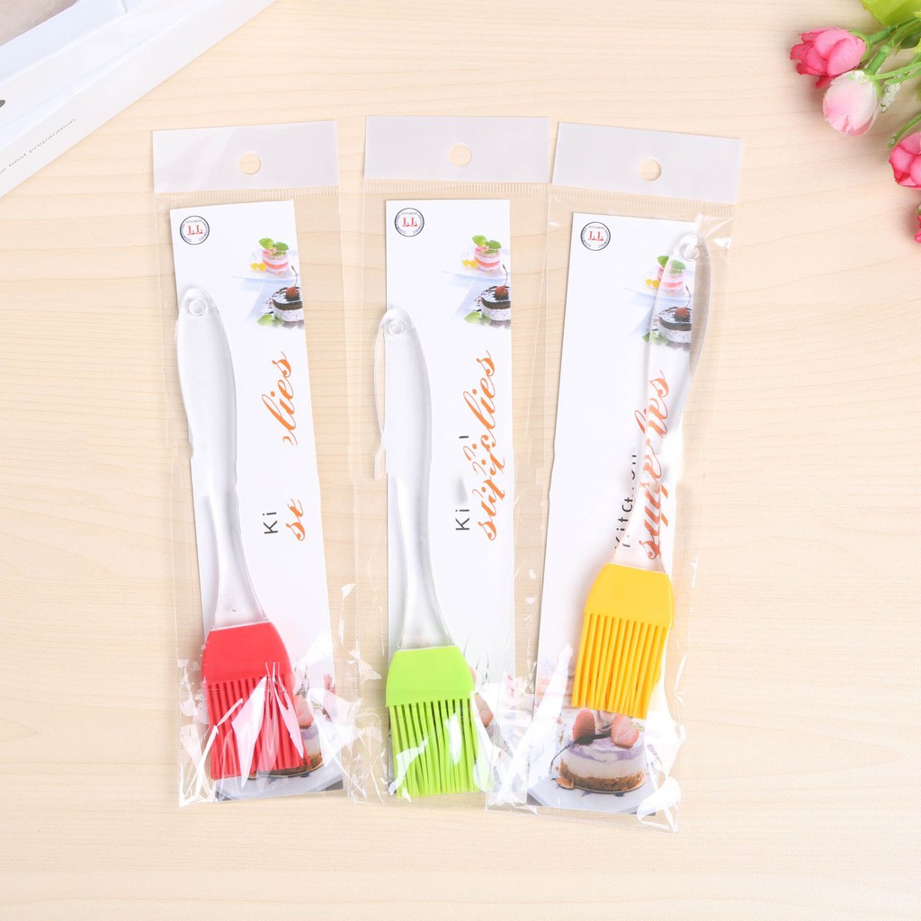 Chổi Silicone/Spatula Cán Nhựa Trong Suốt