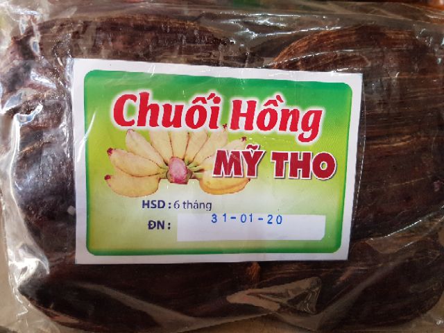 Chuối hồng sấy dẻo Mỹ Tho 500g date mới