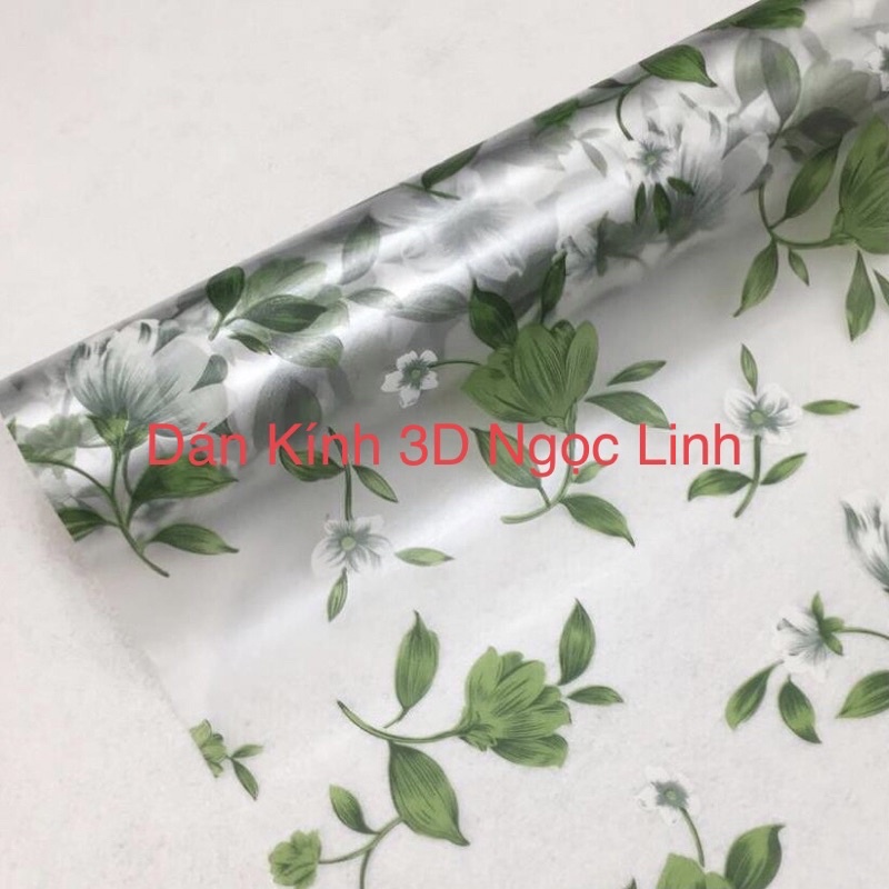 Giấy Dán Kính 3D, Decal dán kính mờ keo sẵn bóc ra dán