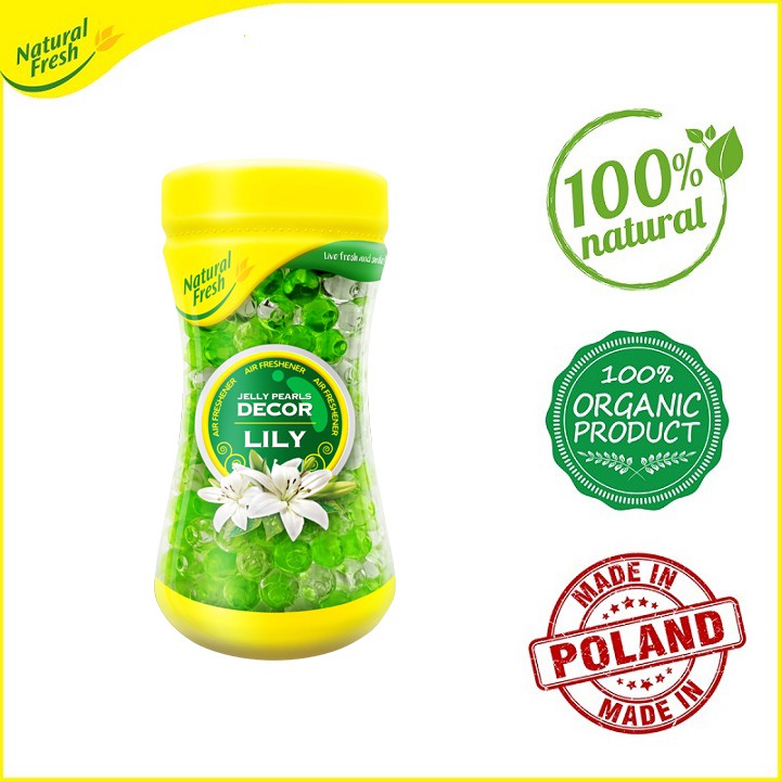 Hạt khử mùi và tỏa hương thơm dạng gel Jelly Natural Fresh DE350