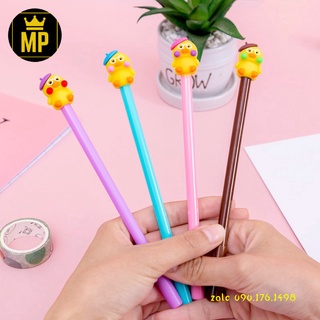 Bút nước hình chú vịt đội mũ cute