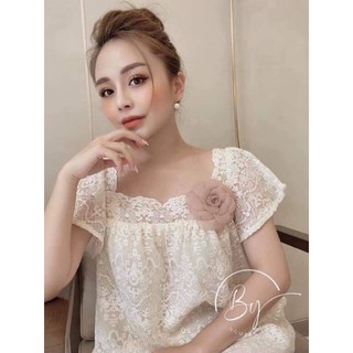 Vải ren lưới hoa nhí