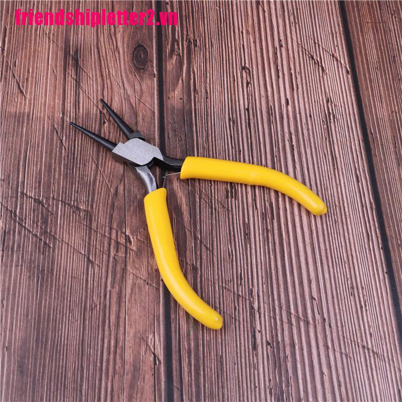 Bộ 2 Kìm Mũi Tròn Mini Bằng Thép Carbon Làm Đồ Thủ Công Diy