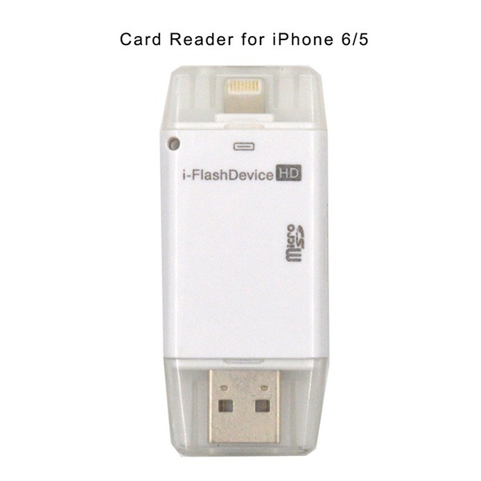 Đầu đọc thẻ nhớ cho iPhone iPad - i-FlashDevice HD Card Reader