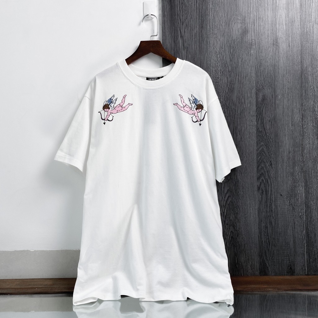 Áo thun tay lỡ Thiên Thần Hồng cao cấp , áo phông T shirt nam nữ unisex , MSW Town