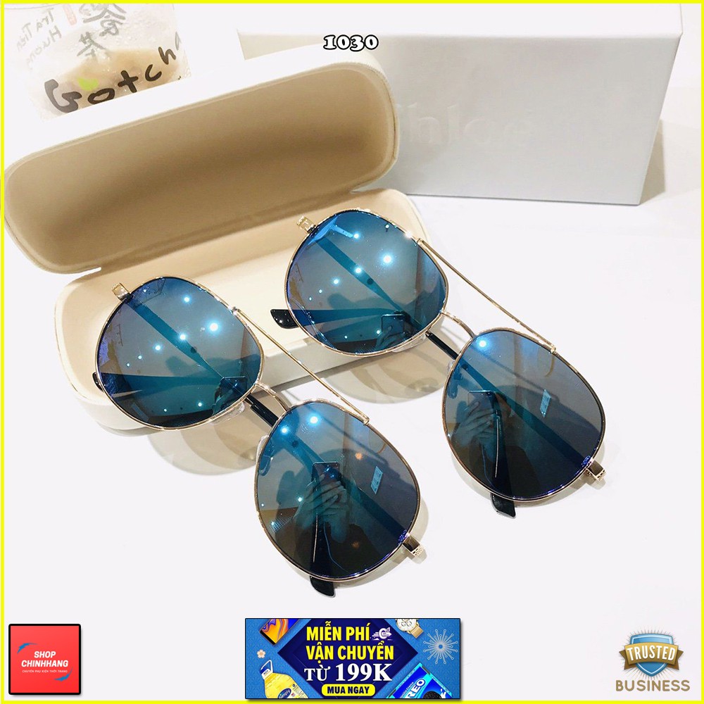 KÍNH MÁT NỮ THỜI TRANG GỌNG MẢNH 2 CẦU SANG CHẢNH SH1030