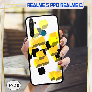 Ốp lưng kính Realme 5 Pro/ Realme Q- hình 3D