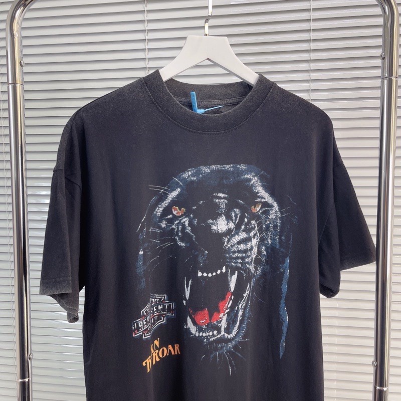 Áo Tee REPRESENT Born to Ride Panther Vintage Black T-Shirt