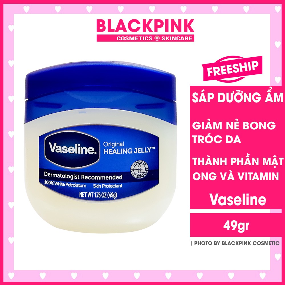 Sáp dưỡng ẩm Vaseline 49g hàng chuẩn Mỹ - Sáp cấp ẩm làm mềm da, dưỡng da đa năng