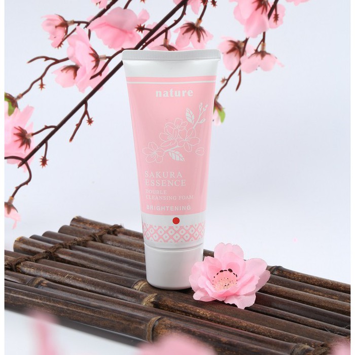 Sữa rửa mặt trắng da Naris Sakura Essence Nhật Bản 100g