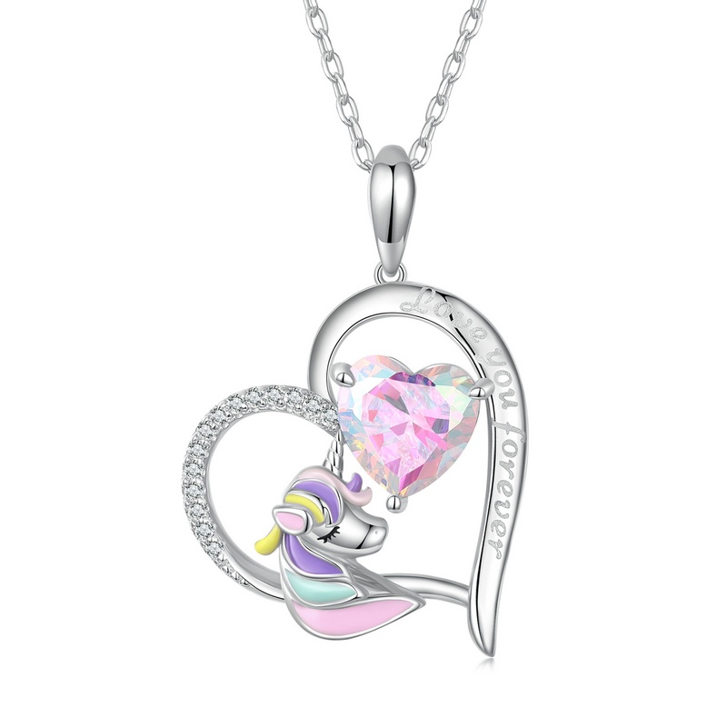 Vòng cổ nữ BAMOER mặt hình kỳ lân thời trang