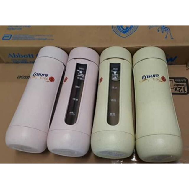 Bình thủy tinh giữ ấm lúa mạch Ensure có ml