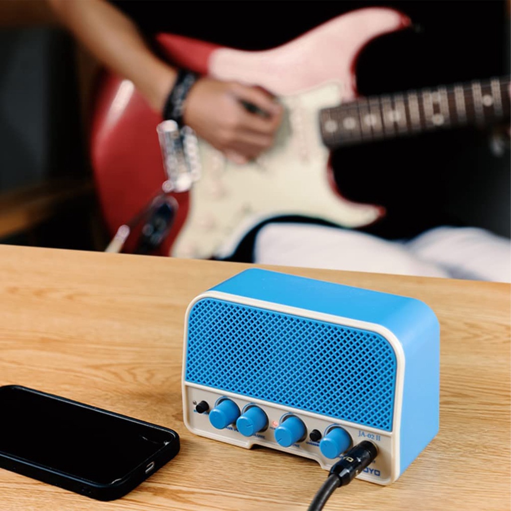 Bộ Khuếch Đại Âm Thanh JOYO JA-02 II Mini Hai Kênh Làm Sạch Hiệu Ứng Overdirve Kết Nối Bluetooth 5.0 AUX