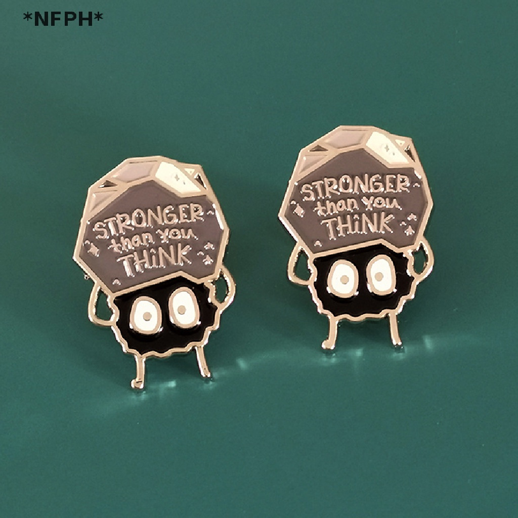 [NFPH] Trâm Cài Áo Tráng Men Soot Sprite Mạnh Mẽ Phụ Kiện Trang Sức [Hot