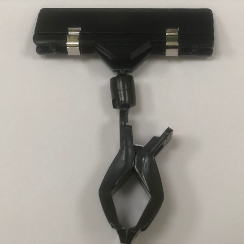 Kẹp nhựa 11cm đen - trắng, Kẹp wobbler